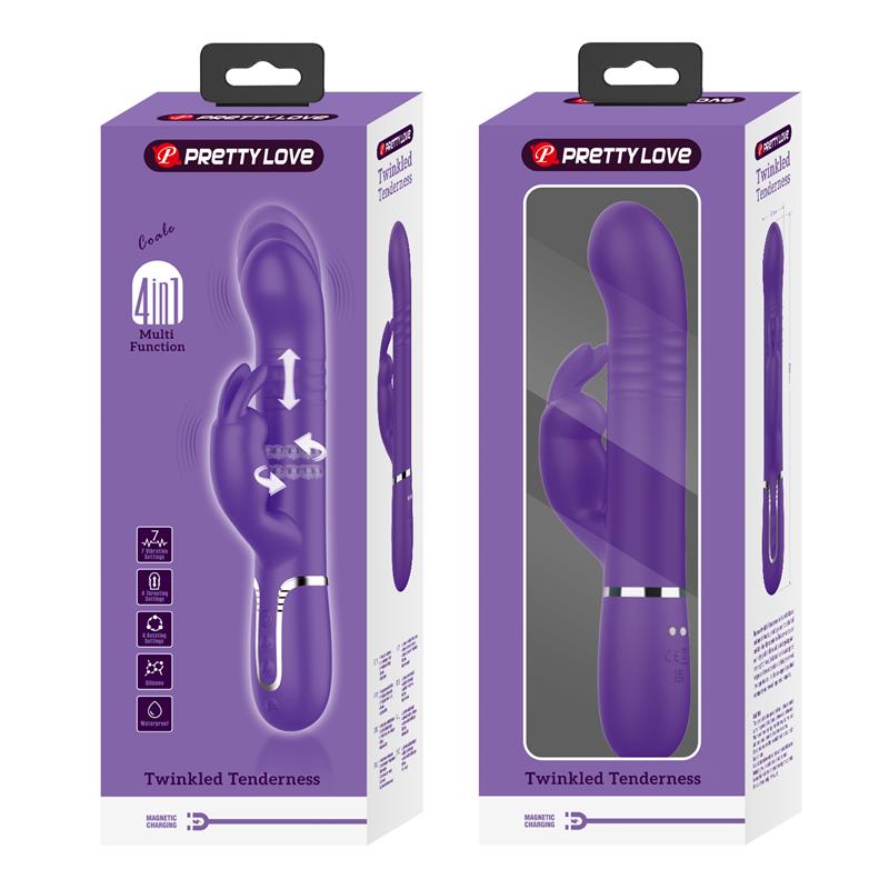 Pretty Love - Coale Vibrador Rabbit 4 En 1 Morado