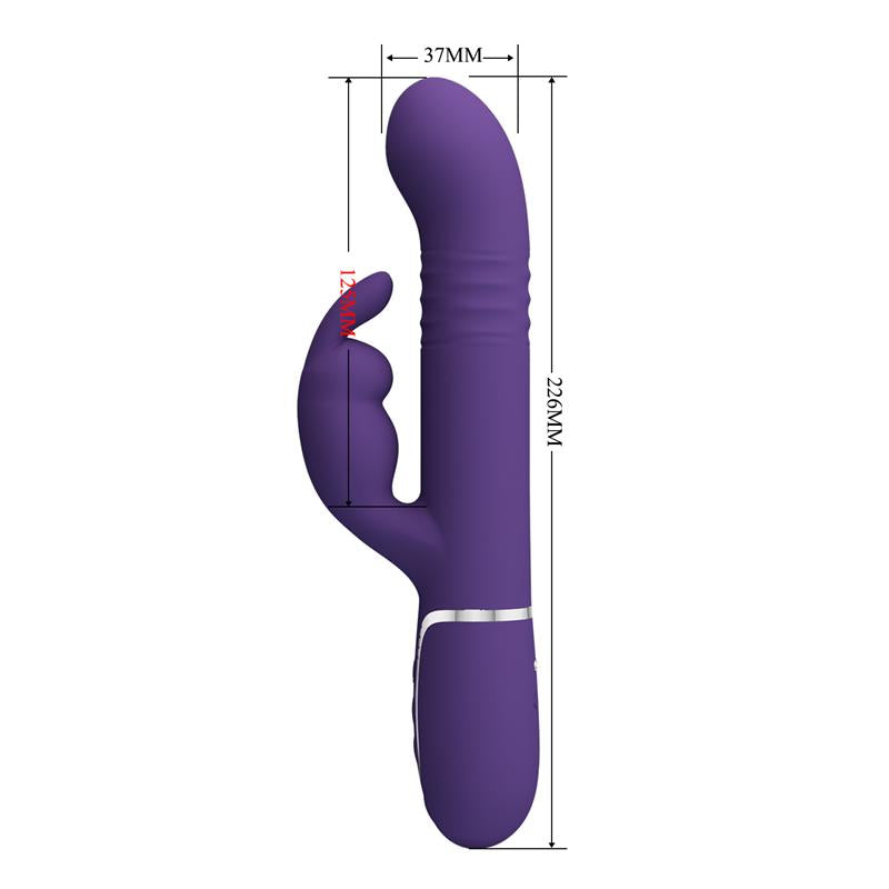 Pretty Love - Coale Vibrador Rabbit 4 En 1 Morado