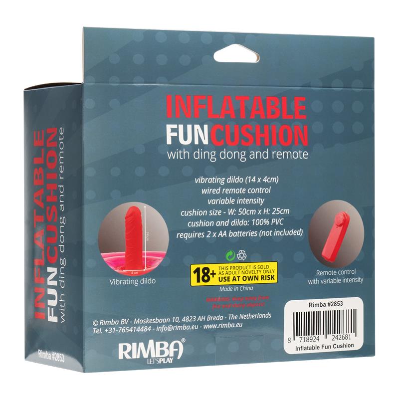 Cojín Hinchable Con Dildo, Vibración Y Control Remoto Ding Dong
