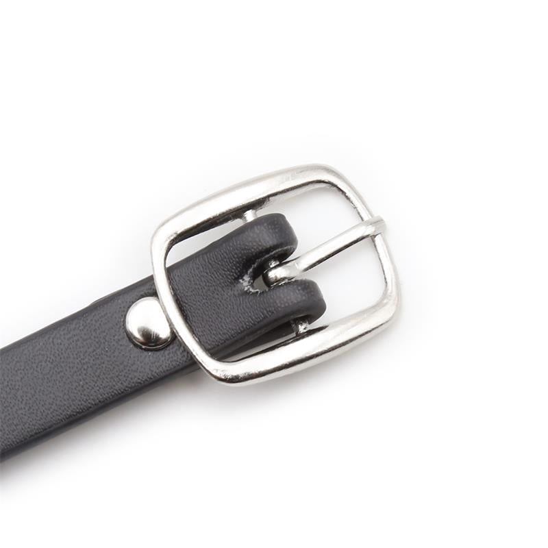 Collar Con Aro Y Cascabel Negro