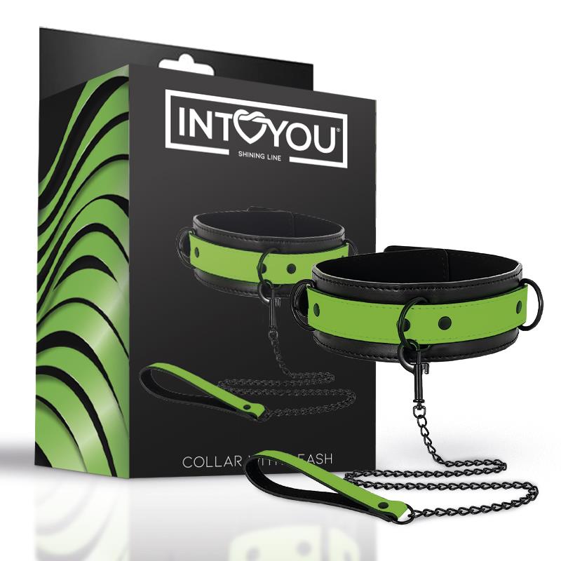 Collar Con Correa Que Brilla En La Oscuridad