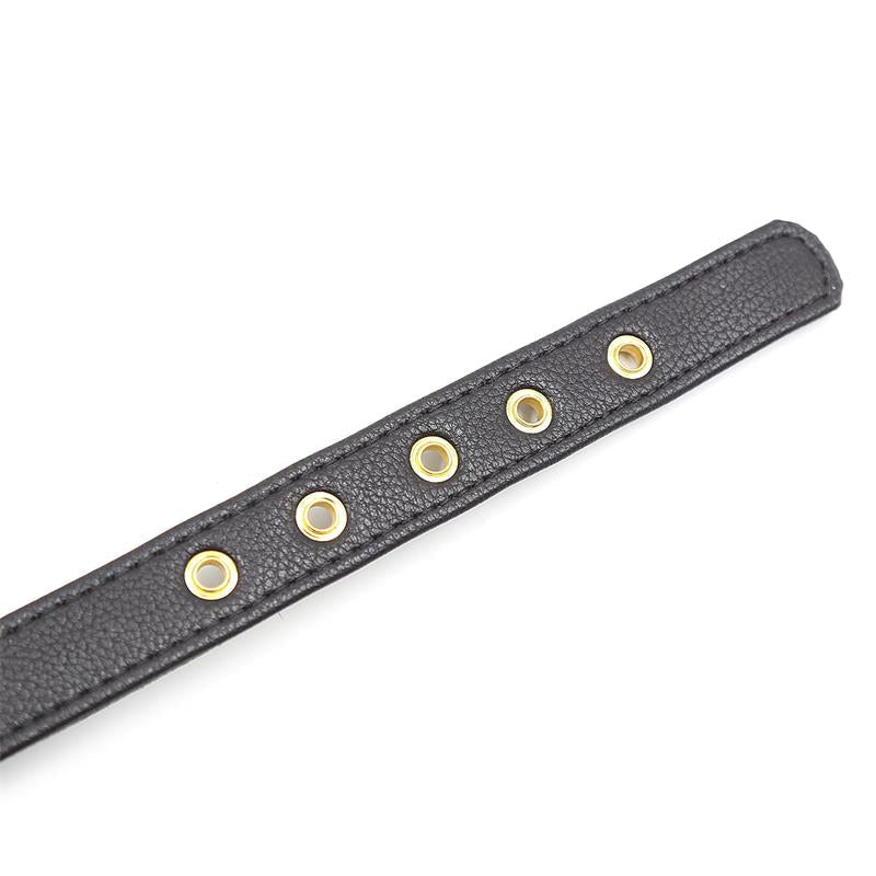 Collar Con Lazo Y Cascabel Negro