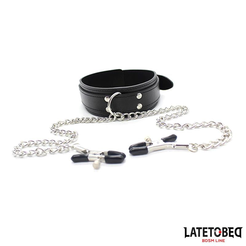 Collar Con Pinzas Para Los Pezones