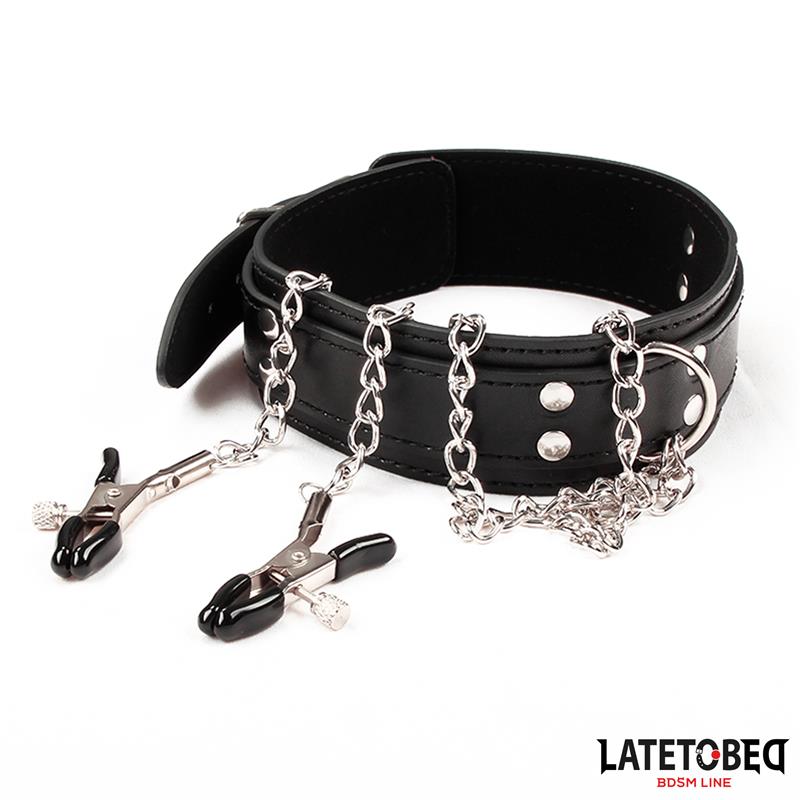 Collar Con Pinzas Para Los Pezones
