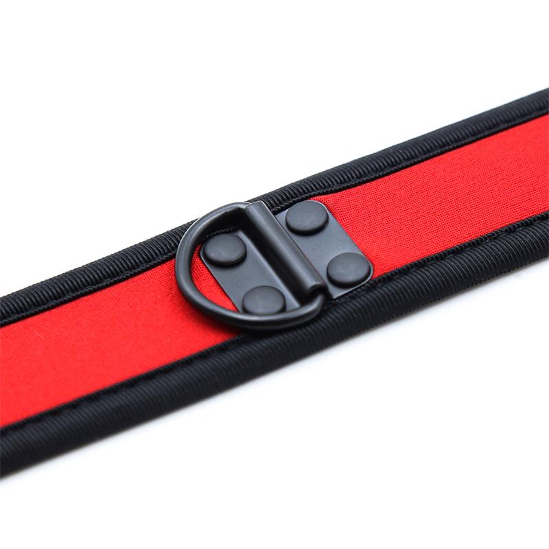 Collar De Neopreno Ajustable Rojo