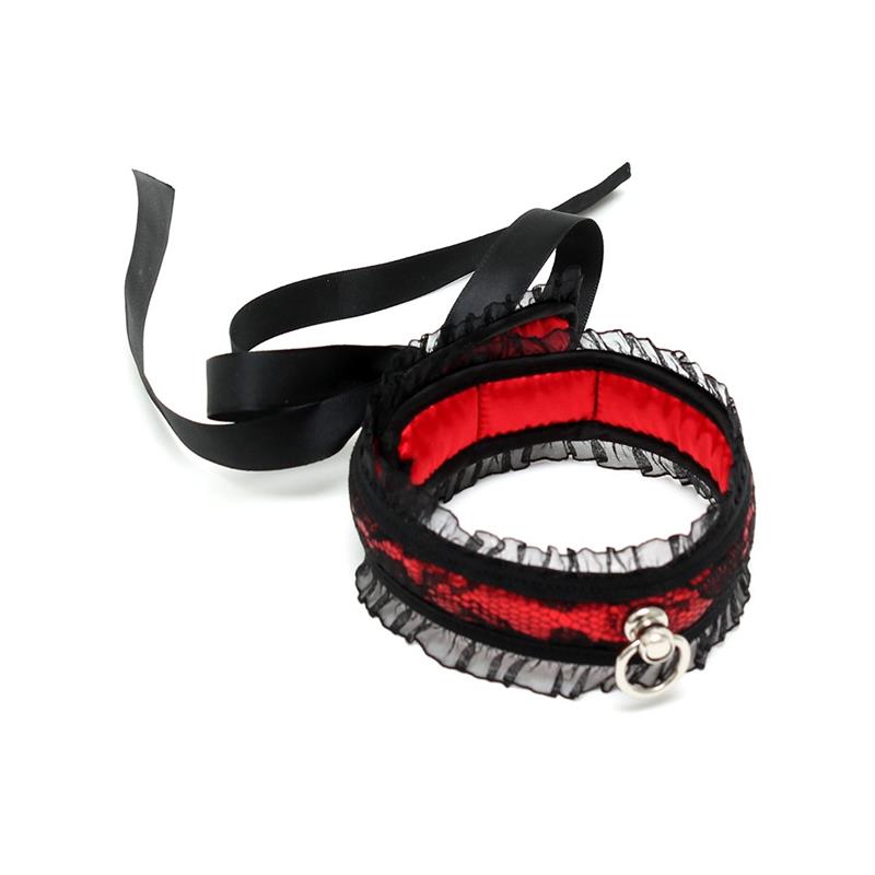 Collar De Saten Rojo