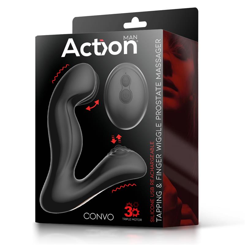 Convo Prostate Stimulator With Tapping And Finger Wiggle Function