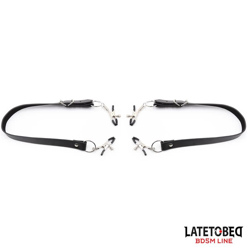 Correas De Bondage Para Piernas Con Pinzas Para Clítoris
