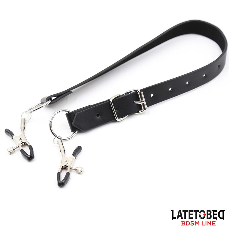 Correas De Bondage Para Piernas Con Pinzas Para Clítoris
