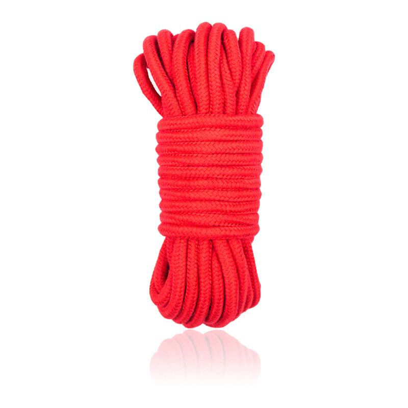 Cuerda De Bondage De Algodón 10 Metros Rojo