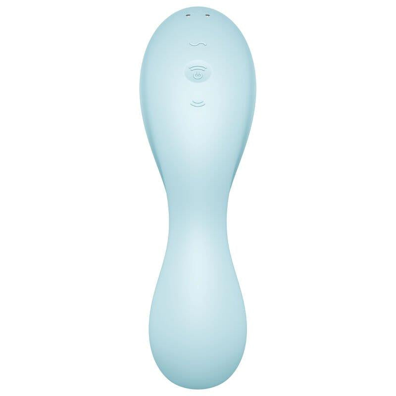 5 Estimulador Y Vibrador Satisfyer Curvy Trinity - Azul