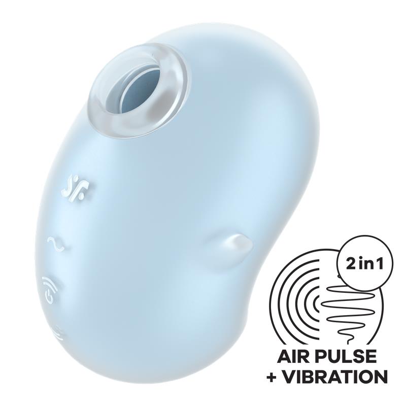 Satisfyer - Cutie Ghost Vibrador Lay-On Azul Claro