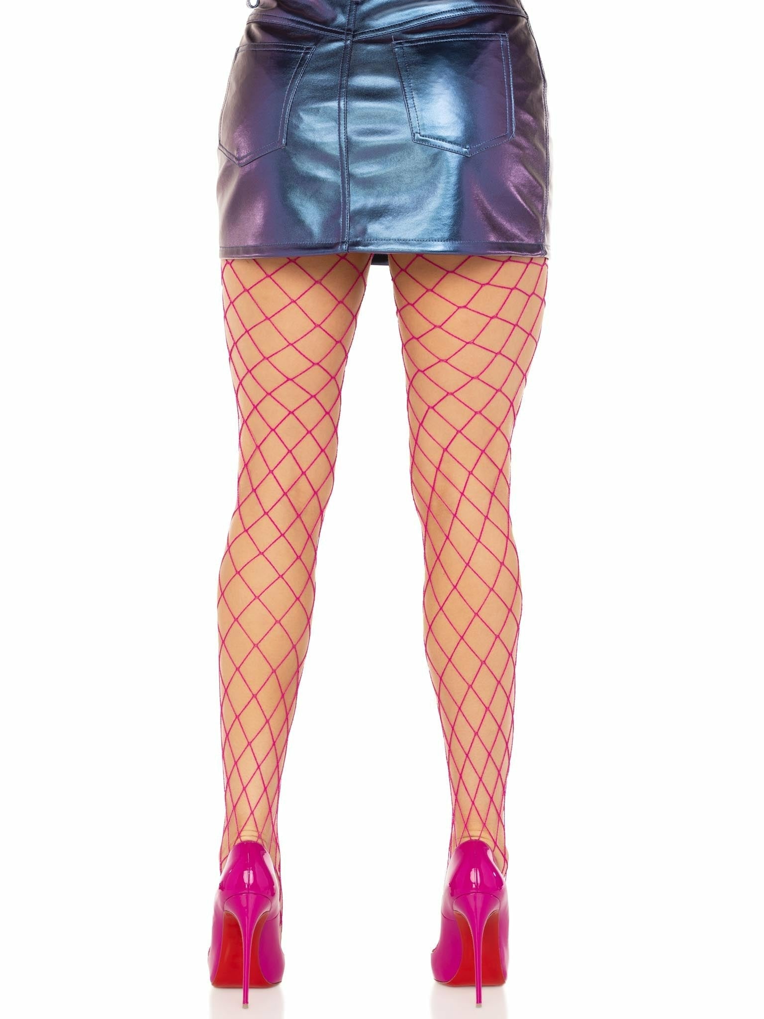 Leg Avenue - Pantimedias Rejilla Diamante Rosa