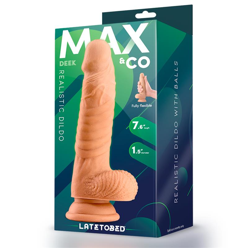 Dildo Deek Realista Con Testiculos 7.6 Natural