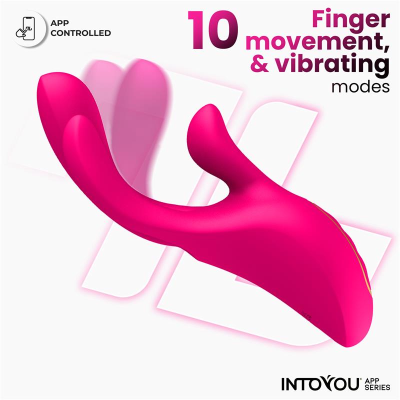 Derek Vibrador Con Movimiento Finger 3 Motores Y App