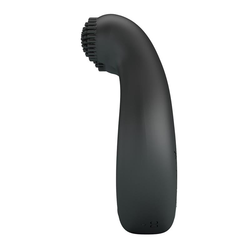 Pretty Love - Dahlia Anillo Vibrador + Estimulador De Clítois 12 Vibraciones Negro