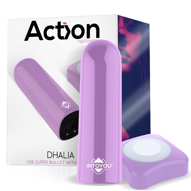 Dhalia Bala Vibradora Control Remoto Usb Púpura