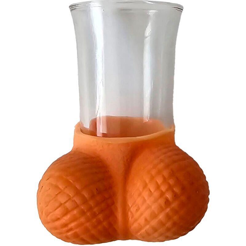 Diablo Picante - Vaso Chupito Cristal Con Huevos Natural
