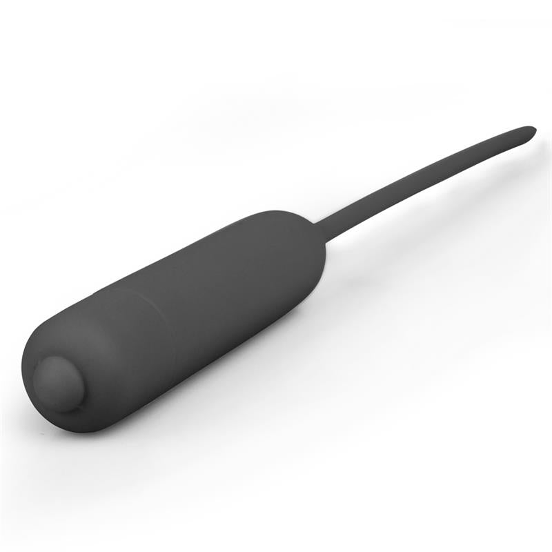 Dilatador De Uretra Con Vibración Negro