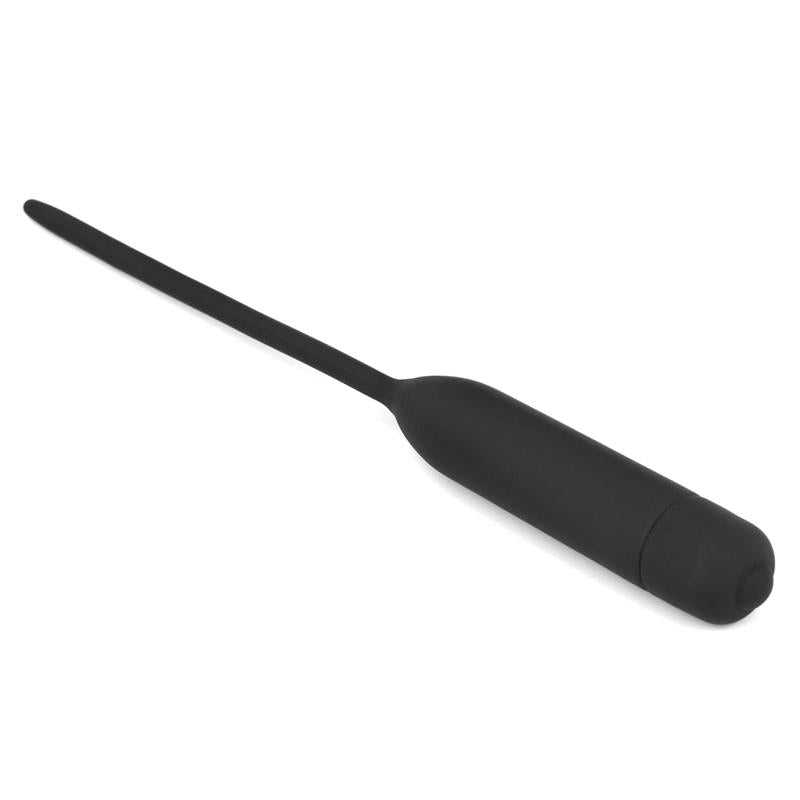 Dilatador De Uretra Con Vibración Negro