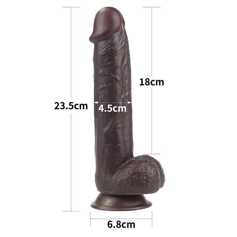 Dildo Sliding 9.5 Negro
