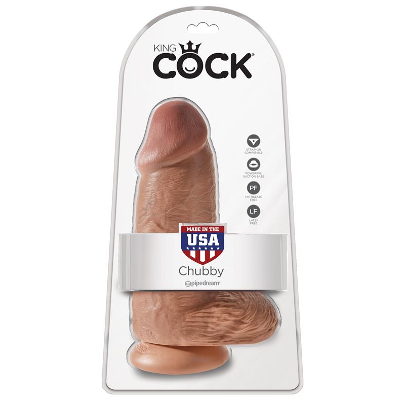 King Cock - Pene Realistico Chubby 23 Cm Caramelo