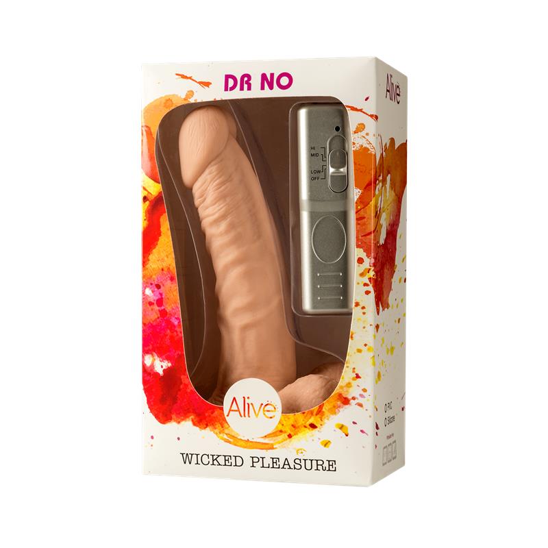 Alive - Dr. No Pene Realistico Vibrador 18 Cm