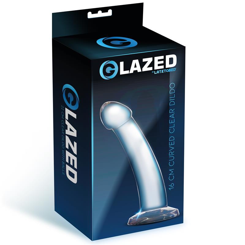 Dildo Curvado Material Cristalino 16 Cm