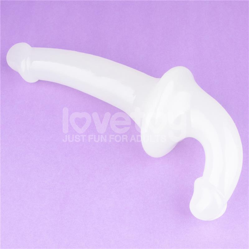 Dildo Doble Lumino Play Luz Azul 10.5