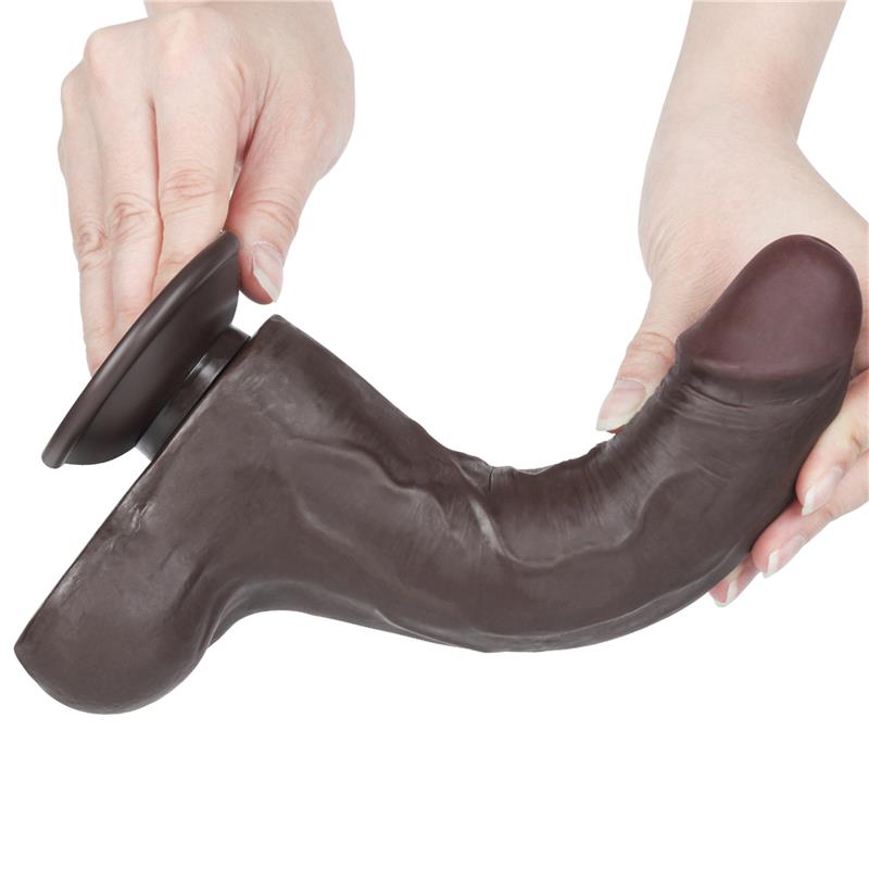 Dildo Dual Density Piel Deslizante 8.5