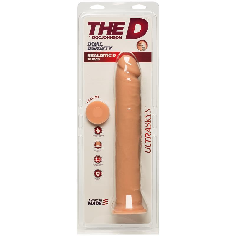 Dildo Dual Density Realistic D 12 Ultraskyn Vainilla