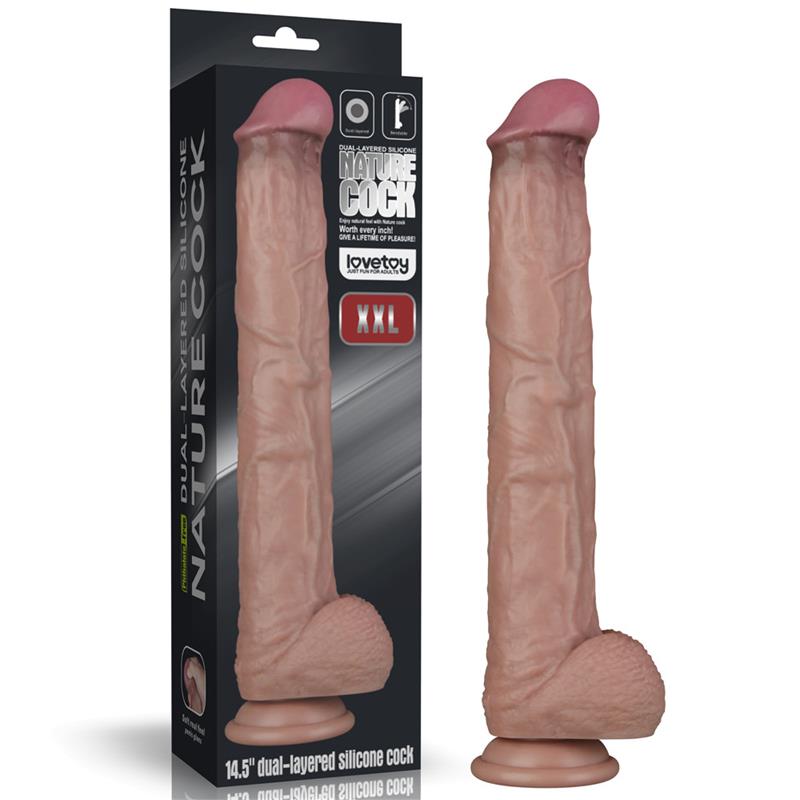 Dildo Dual Layer Articulable Xxl 14,5