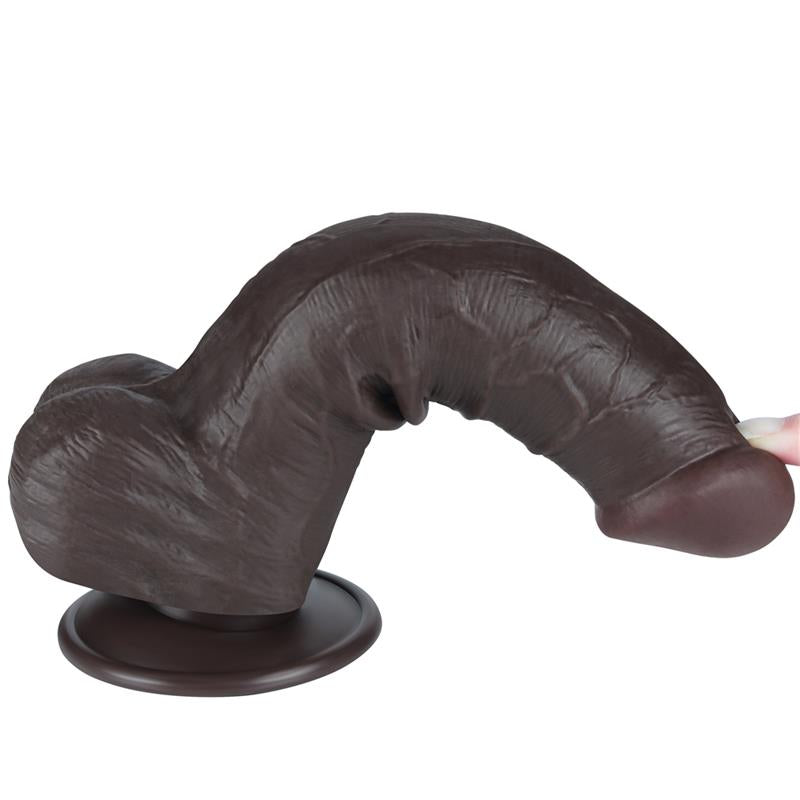 Dildo Dual Layer Piel Deslizante 8