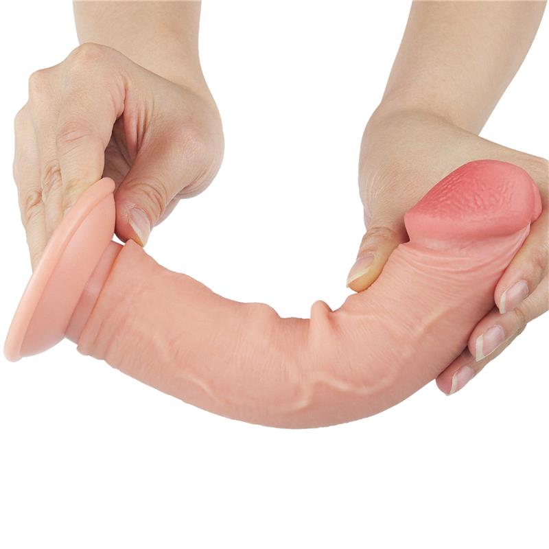 Dildo Dual Layer Piel Deslizante 8