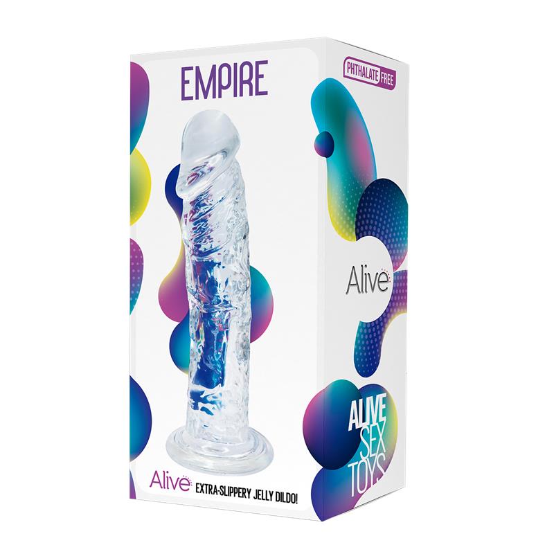 Alive - Empire Pene Realistico Transparente 19.3 Cm