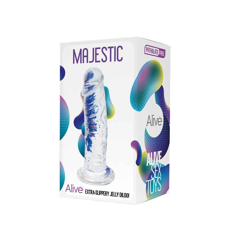 Alive - Majestic Pene Realistico Transparente 14.7 Cm