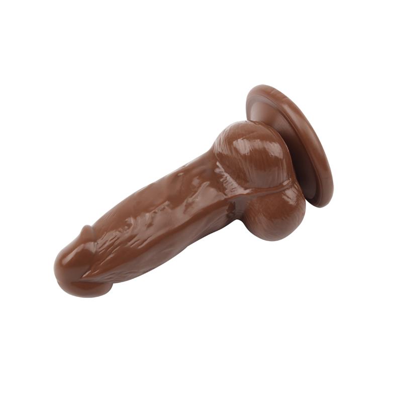 Dildo Jumbo Jack 6 Con Vibración Marrón