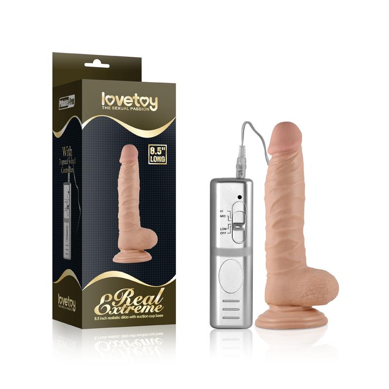Dildo Real Extreme Con Vibración 8.5 Natural