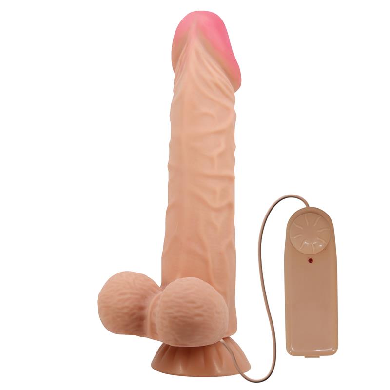 Pretty Love - Sliding Skin Series Dildo Realístico Con Ventosa Piel Deslizante Control Remoto Natural 24 Cm