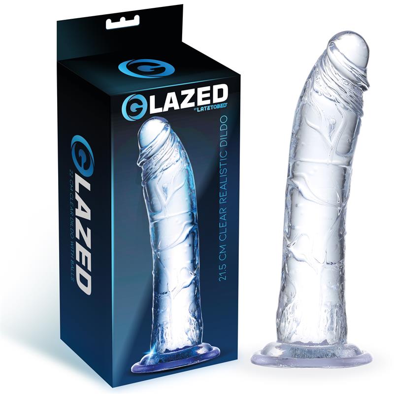 Dildo Realista Material Cristalino 21,5 Cm