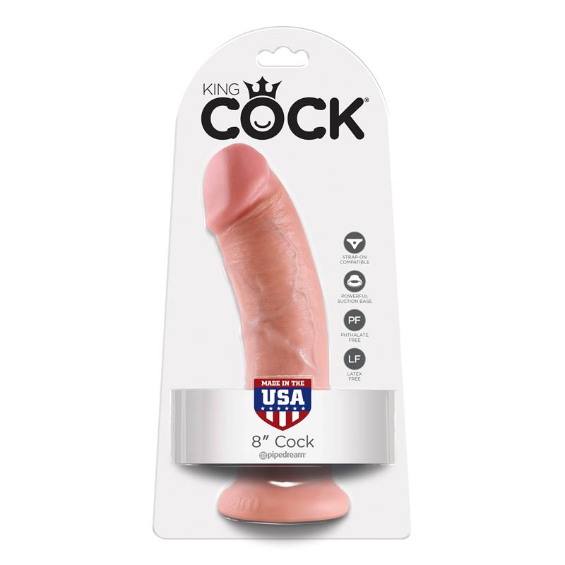 King Cock Pene De 8 - Color Natural