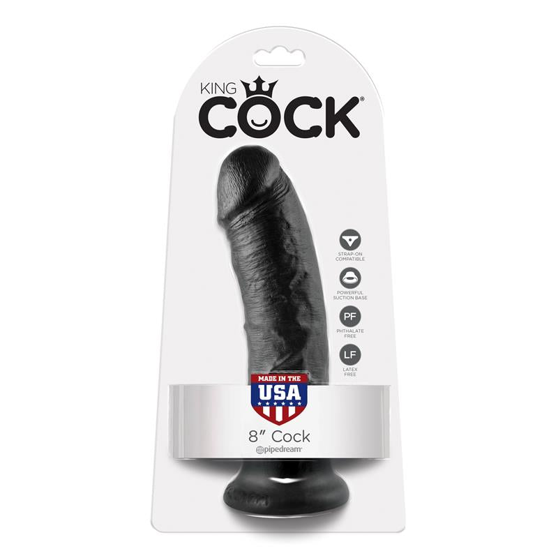 King Cock Pene De 8 - Color Negro