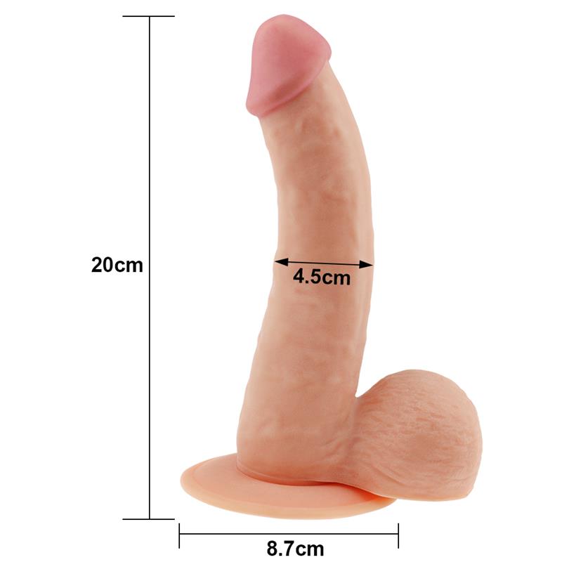 Dildo The Ultra Soft Dude 8.8 Natural