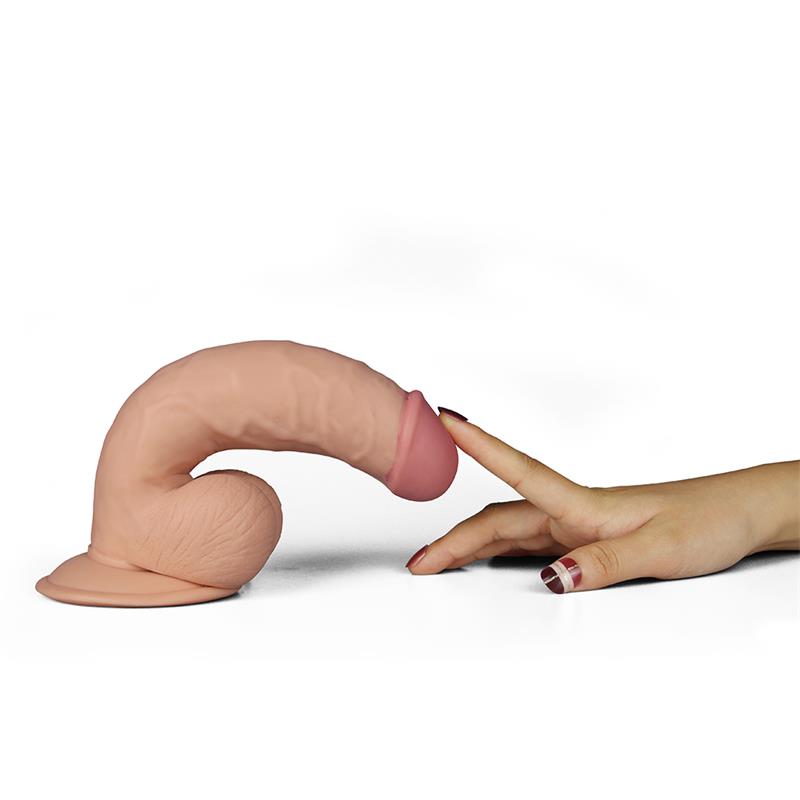 Dildo The Ultra Soft Dude Con Vibración 7.5 Natural