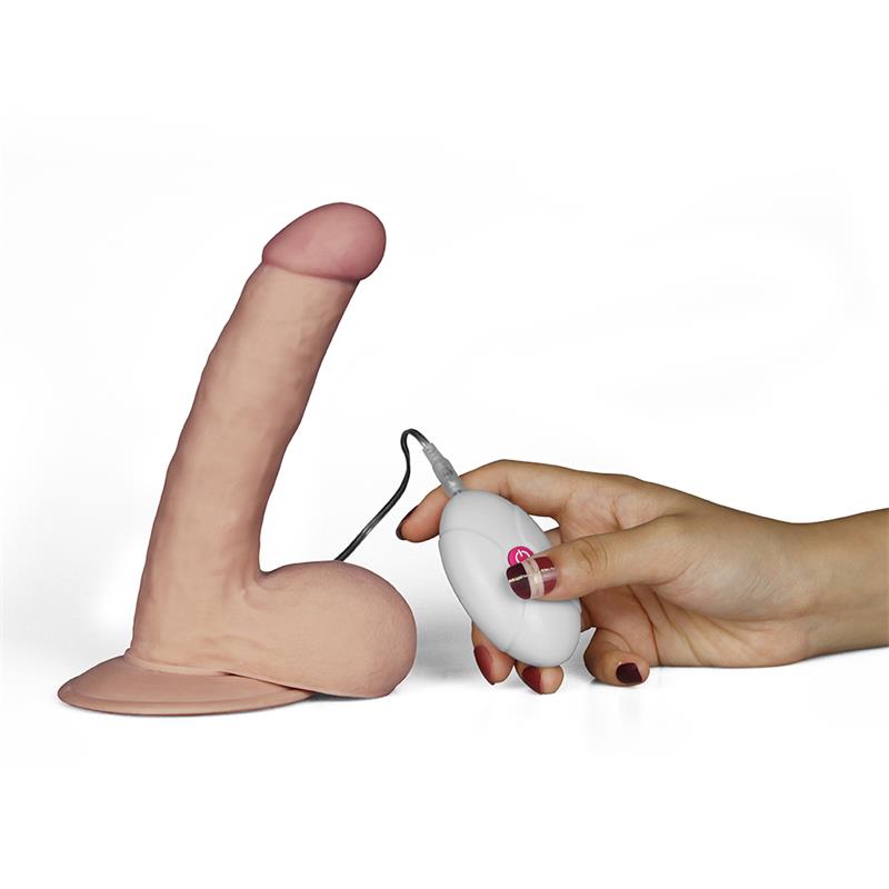 Dildo The Ultra Soft Dude Con Vibración 7.5 Natural