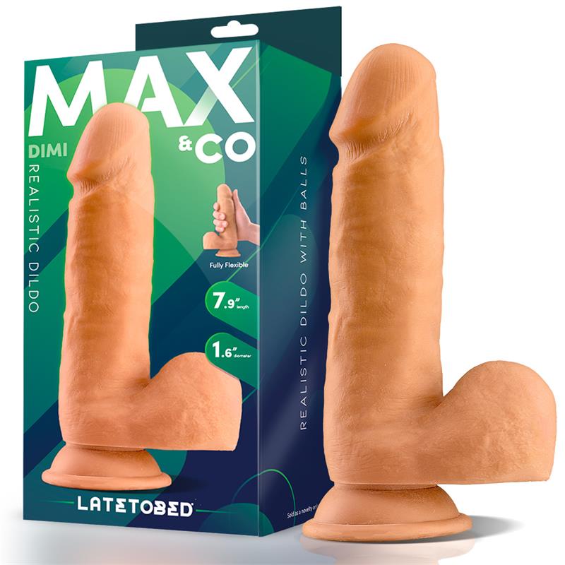 Dildo Dimi Realista Con Testículos 7.9 Natural