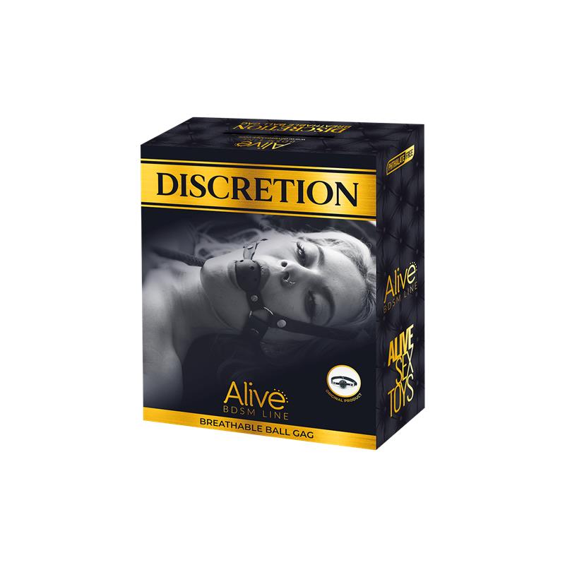 Alive - Discretion Mordaza Transpirable Negro