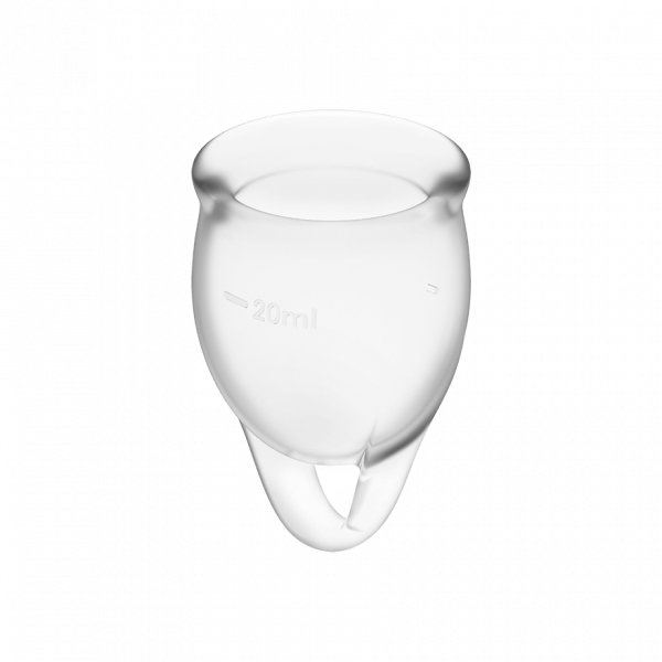 Satisfyer - Feel Confident Kit Copa Menstrual Transparente 15 + 20 Ml