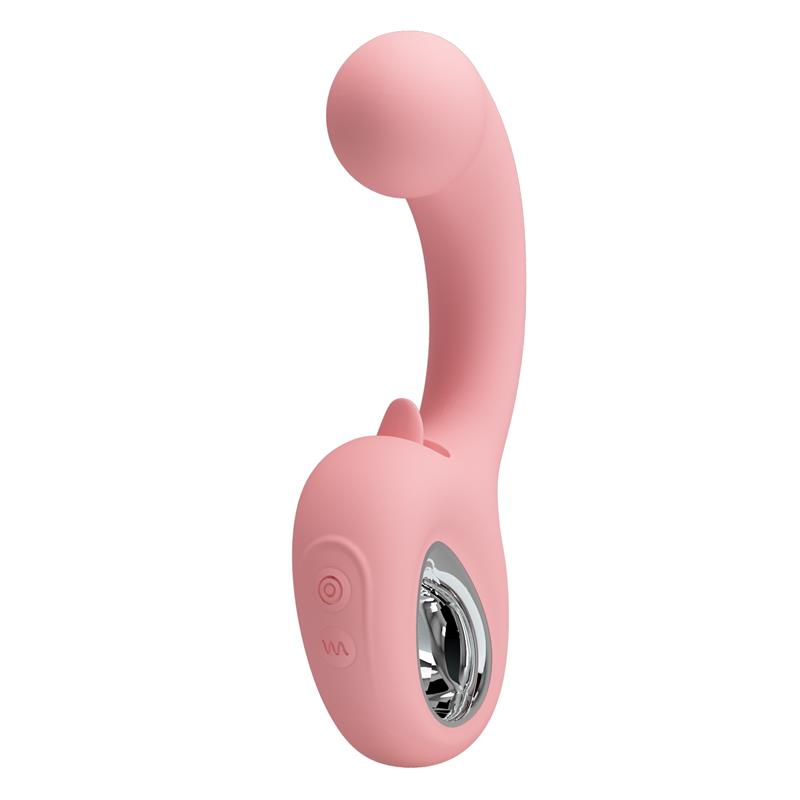 Pretty Love - Erynnyes Vibrador Punto G + Estimulador Clítoris 10 Vibraciones Rosa