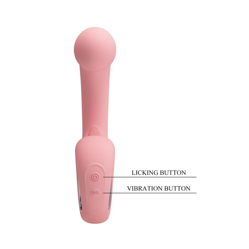 Pretty Love - Erynnyes Vibrador Punto G + Estimulador Clítoris 10 Vibraciones Rosa